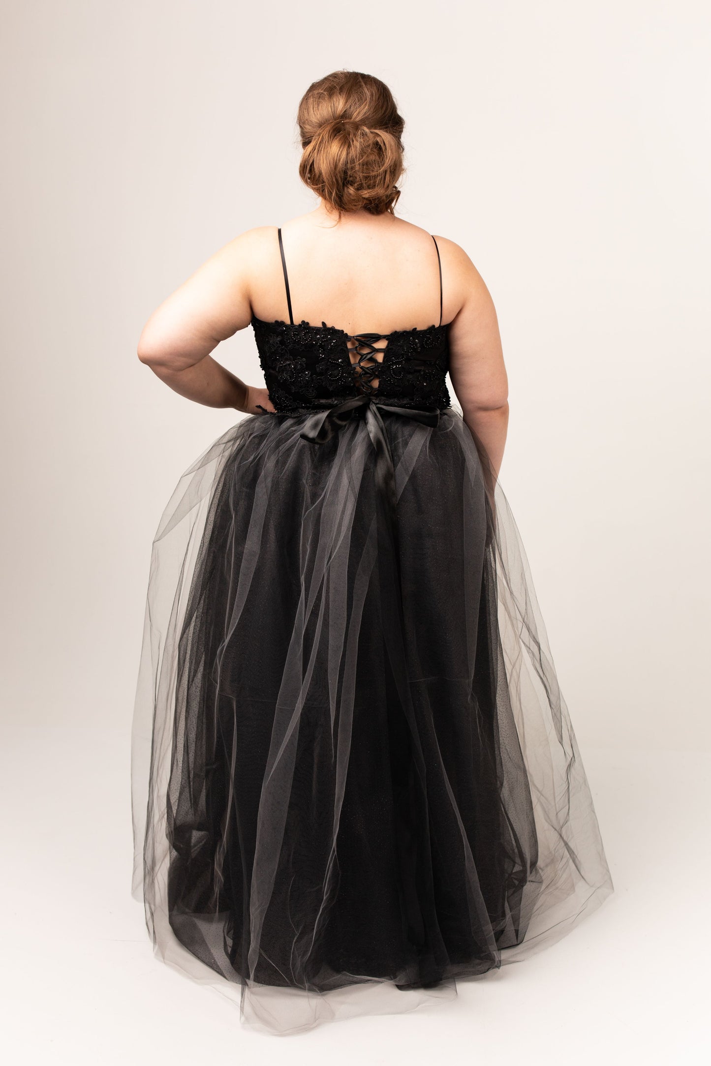 Barbera Gown with Beaded Tulle Skirt