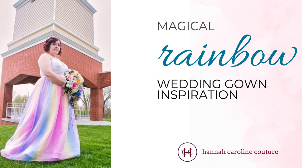 Magical Rainbow Wedding Gown Inspiration