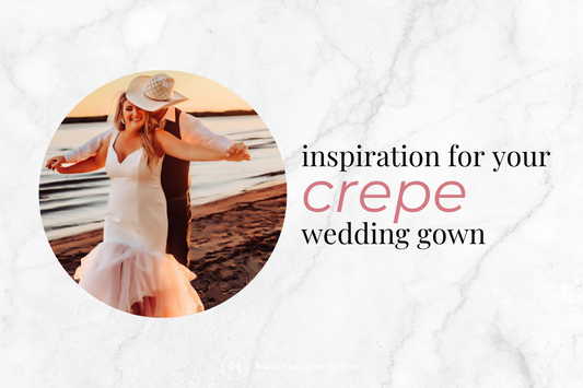 Inspiration for Your Custom Crepe Wedding Gown