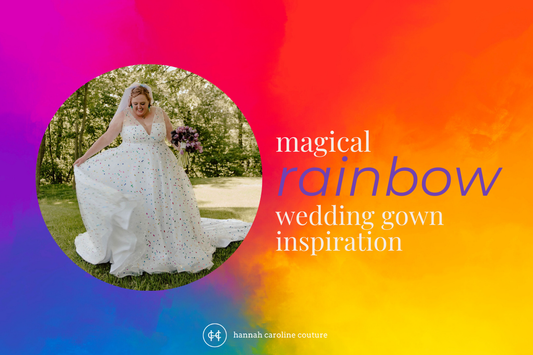 Magical Rainbow Wedding Gown Inspiration