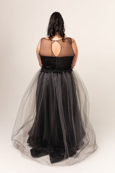 Adelaide Gown with Glitter Tulle Cascading Skirt