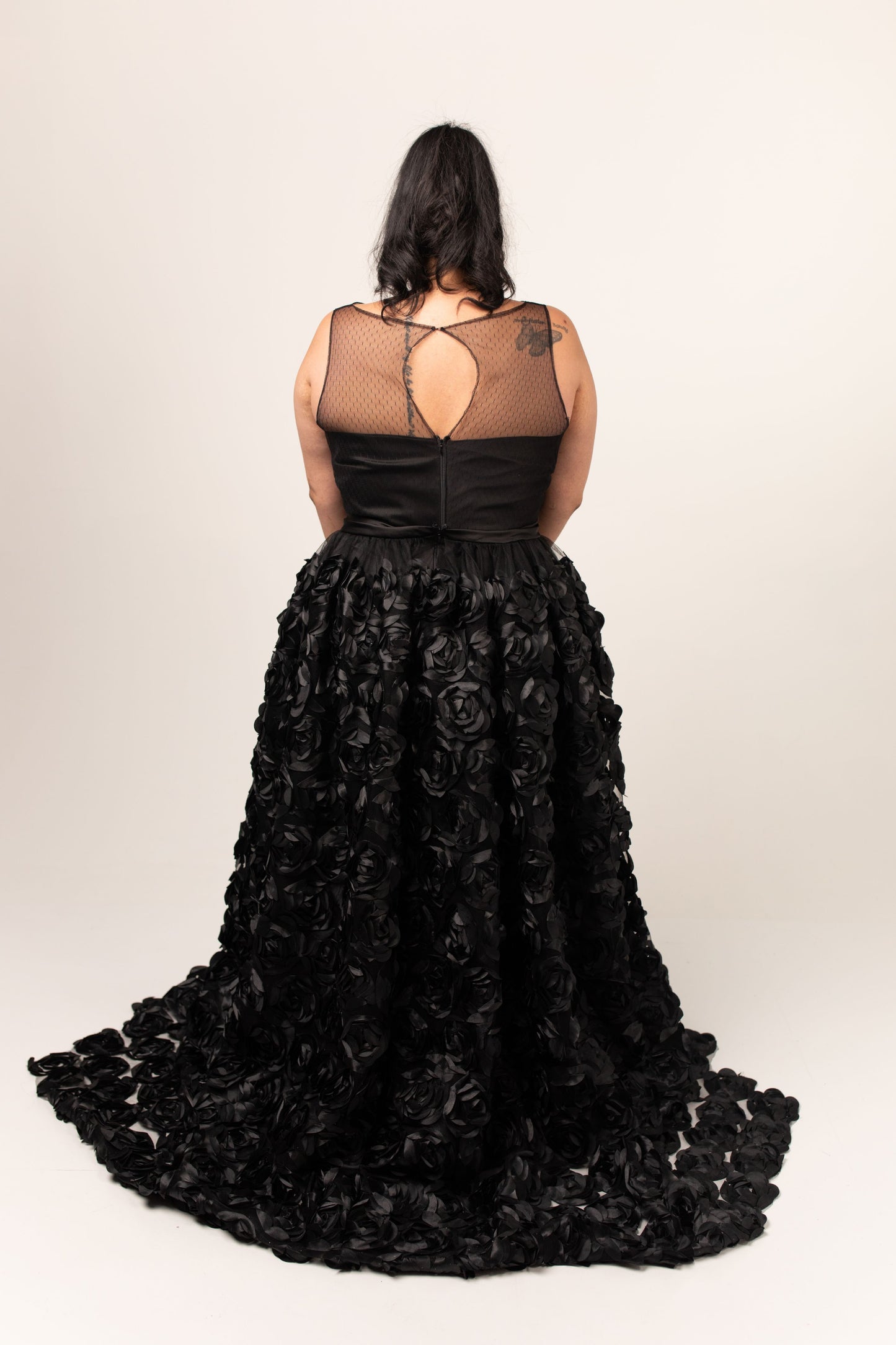 Adelaide Gown with Satin Rosette Skirt