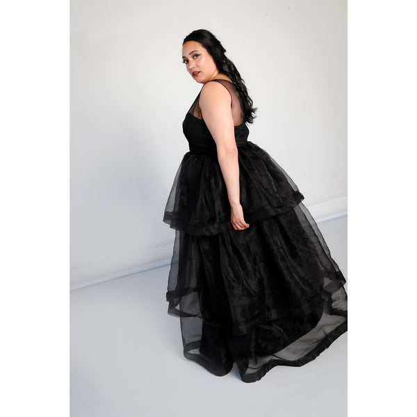 Adelaide Gown with Tiered Organza Skirt