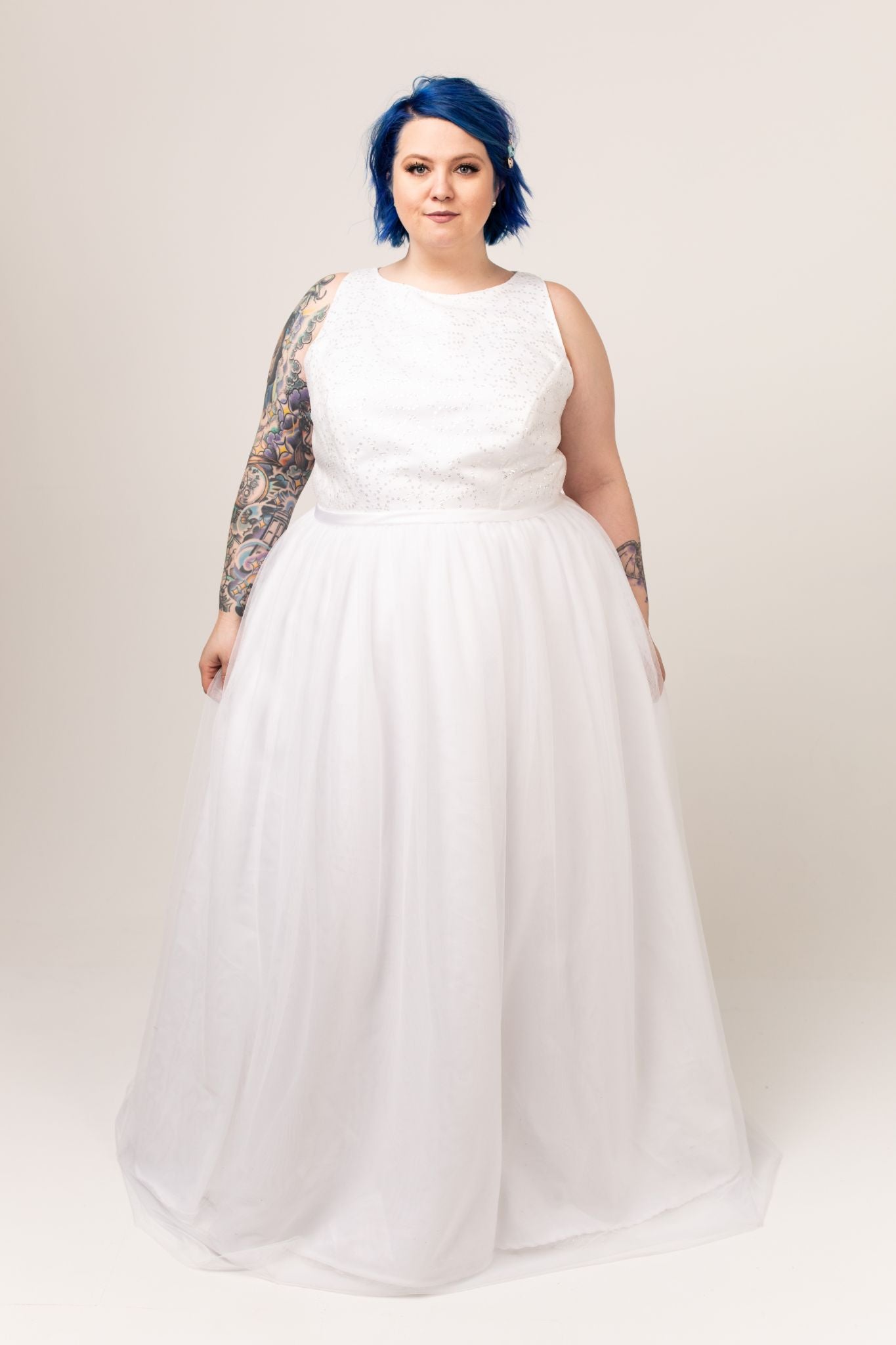 Blake Gown with English Net Skirt