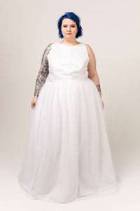 Blake Gown with English Net Skirt