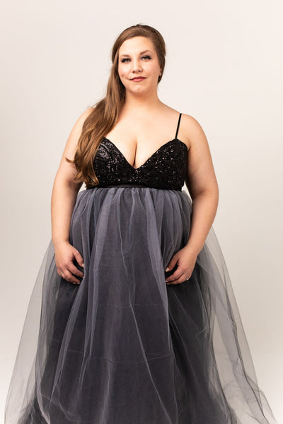 Cierra Gown with Tulle Skirt