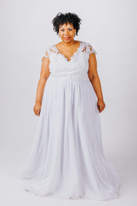 Evelyn Gown with Chiffon Skirt
