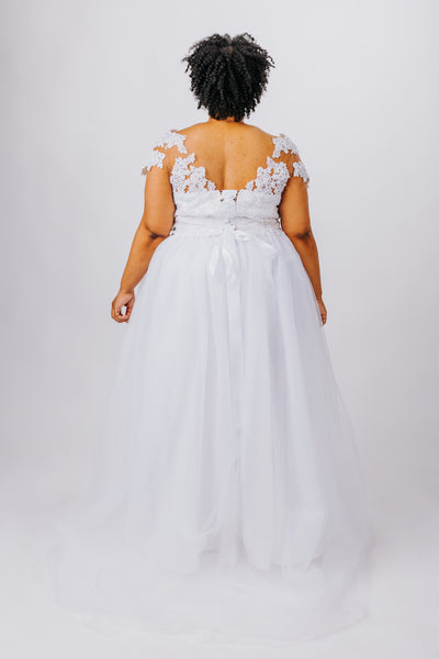 Evelyn Gown with Soft Tulle Skirt