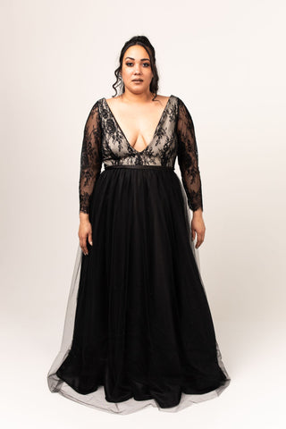 Fallon Gown with English Net Skirt