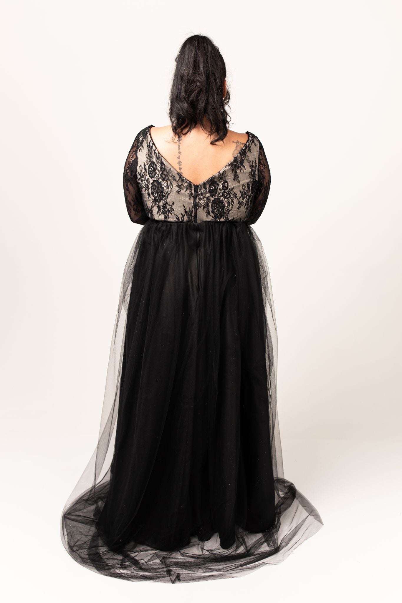 Fallon Gown with English Net Skirt