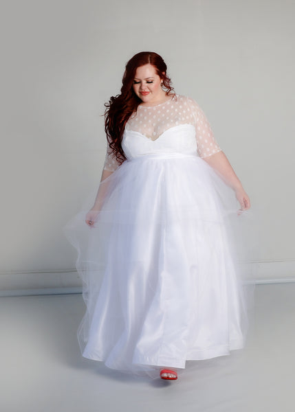 Linda Gown with Tulle Skirt