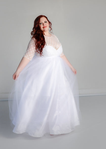 Linda Gown with Tulle Skirt