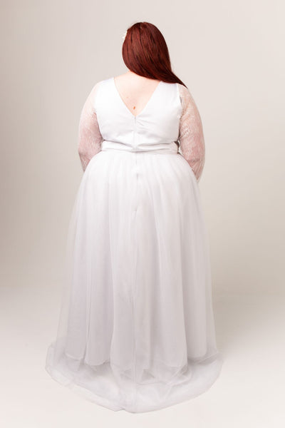 Lace Nora Gown with English Net Skirt
