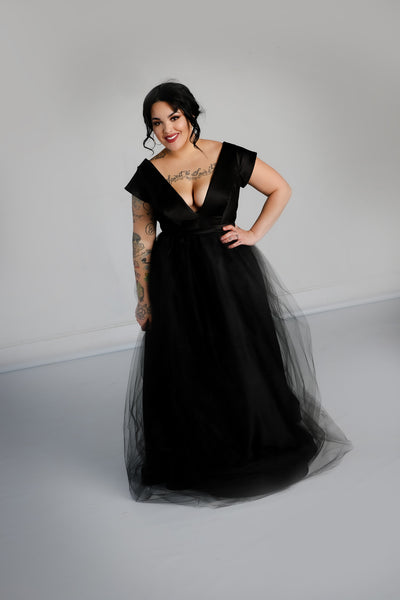 Nora Gown with Tulle Skirt