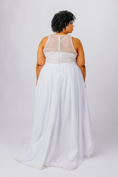 Rayna Gown with Chiffon Skirt