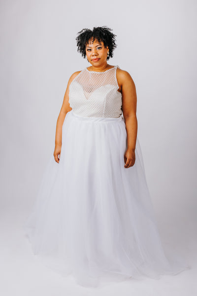 Rayna Gown with Soft Tulle Skirt