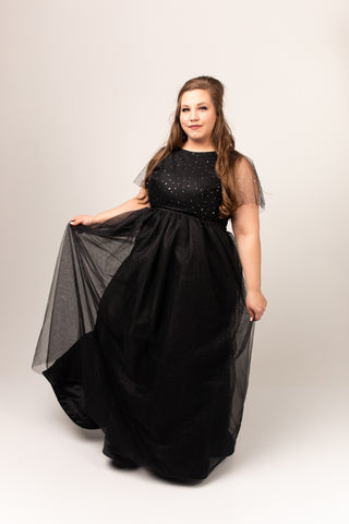 Twilight Gown with Glitter Tulle Skirt