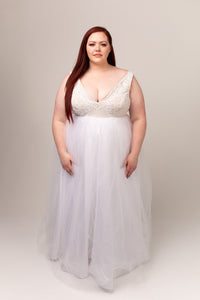 Vera Gown with Tulle Skirt